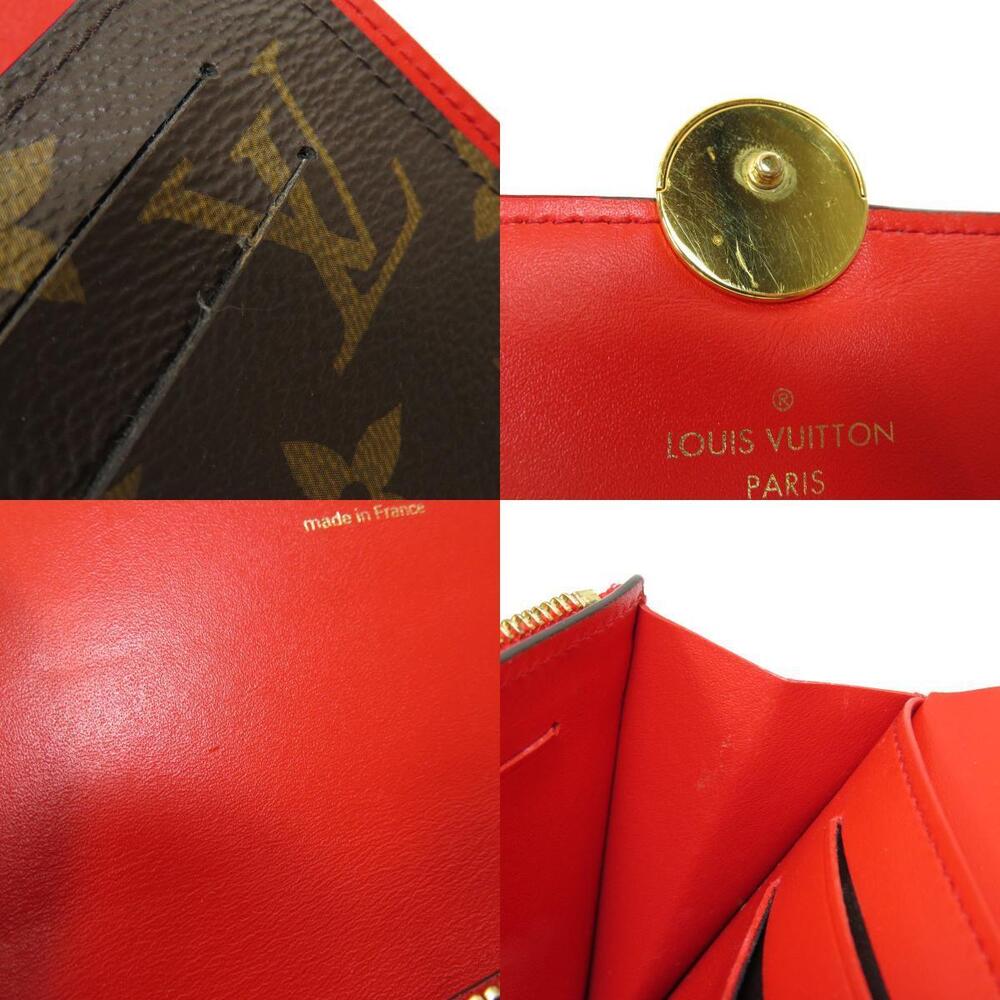 Louis Vuitton Portefeuille Wallet Flore Coquelicot RedBifold - Picture 7 of 8